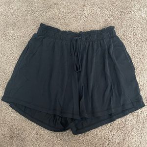 Black Flowy Shorts